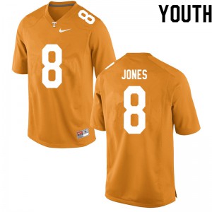 #8 Bradley Jones Vols Youth Stitched Jersey Orange